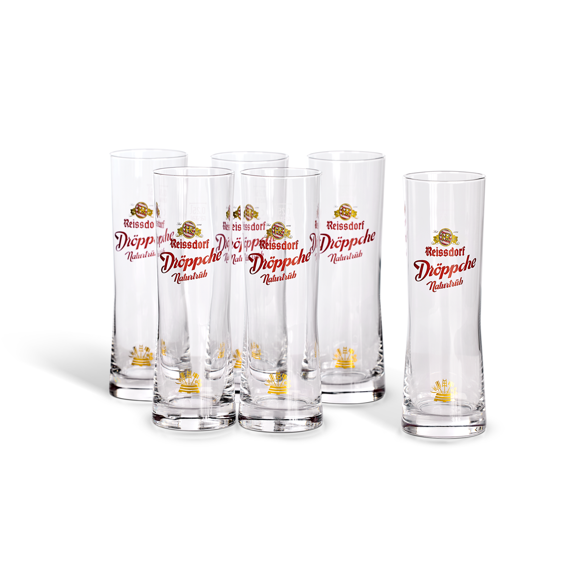Dröppche Gläser 0,25L im 6er Set