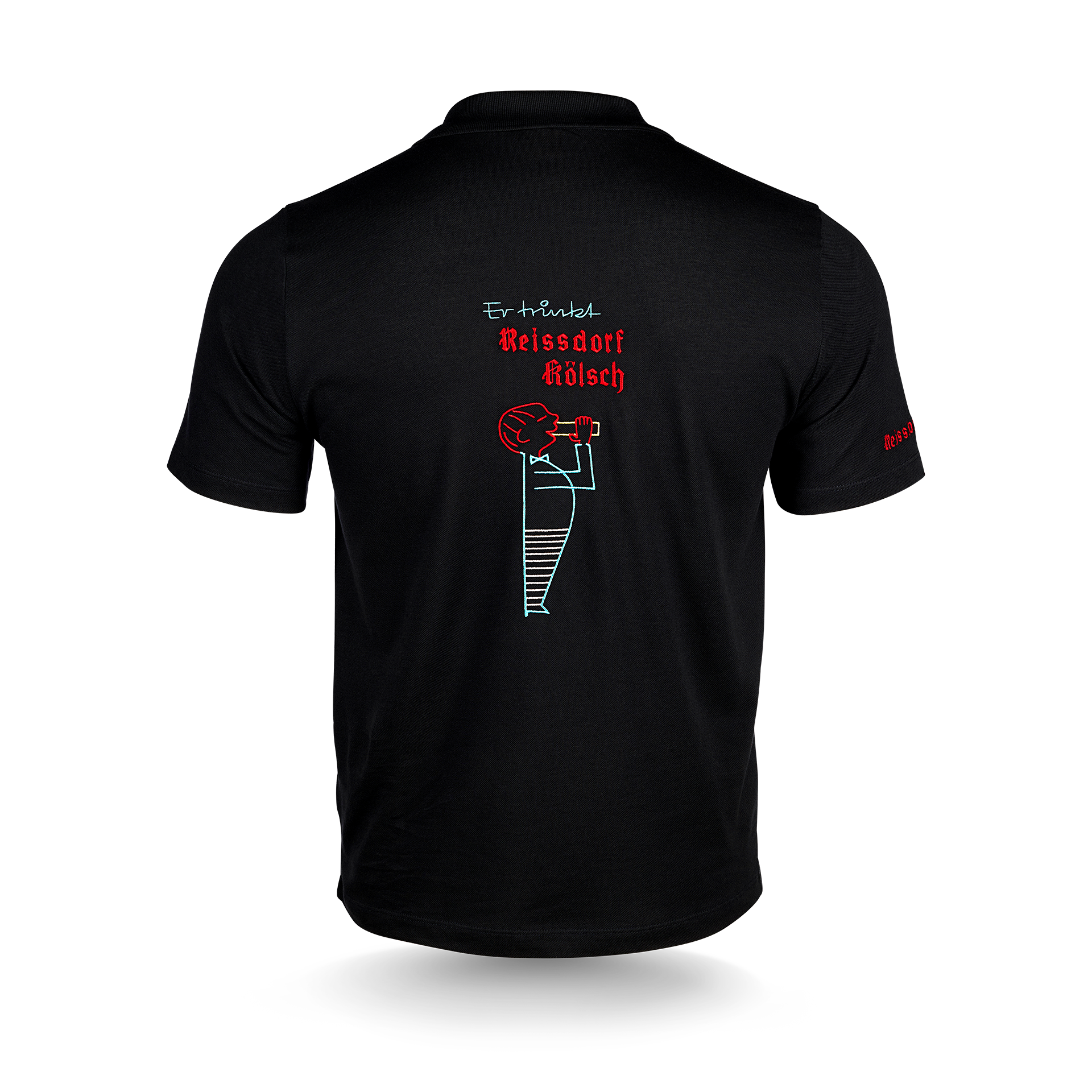 Polo-Shirt "Er trinkt"